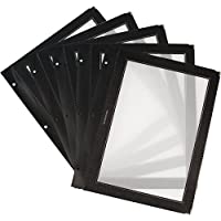 Vermes Securit MC-WIA4-BL Wood - Fundas adicionales para menú (A4- 5 unidades)- color negro